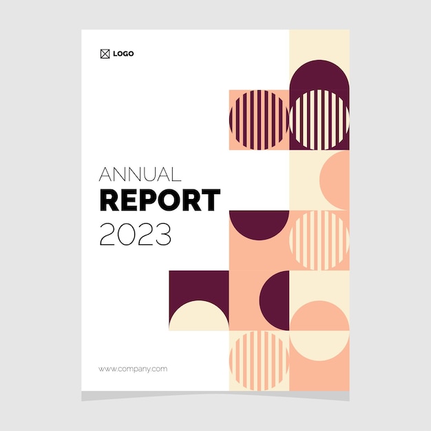 Annual report 2023 business brochure flyer Template