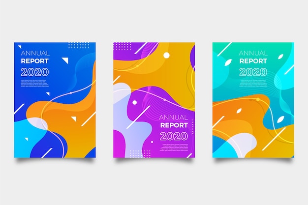 Annual report in abstract style