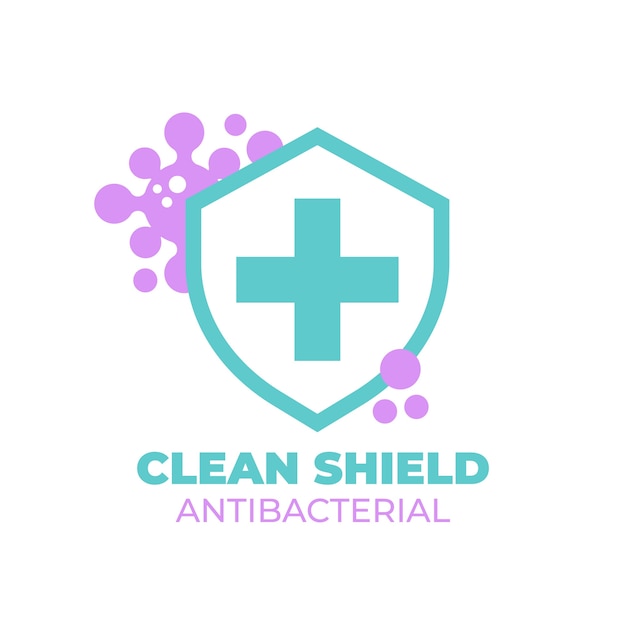 Antibacterial logo concept