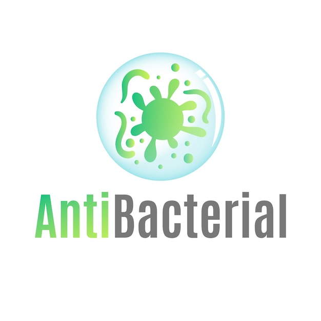 Antibacterial logo template theme