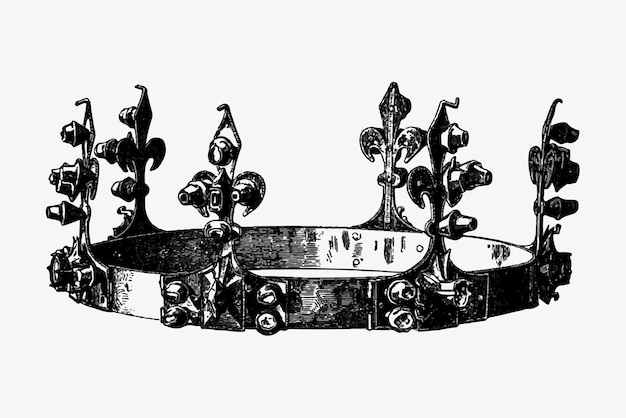 Free Vector antique royal crown