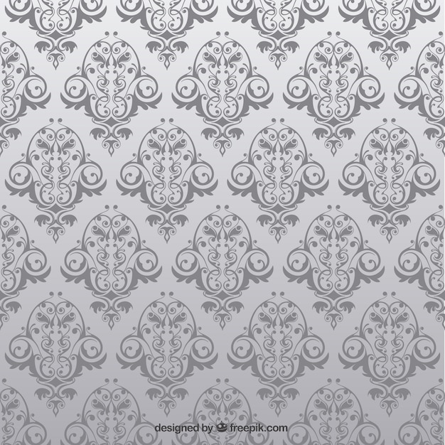 Free Vector antique seamless pattern with flowers