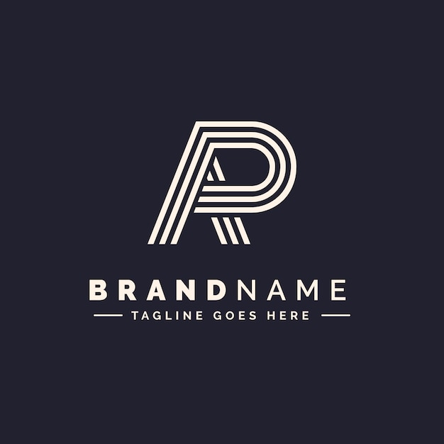 Free Vector ap monogram logo template