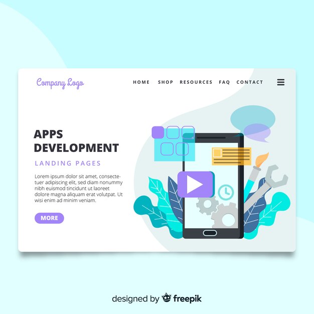 APP Development Landing Page