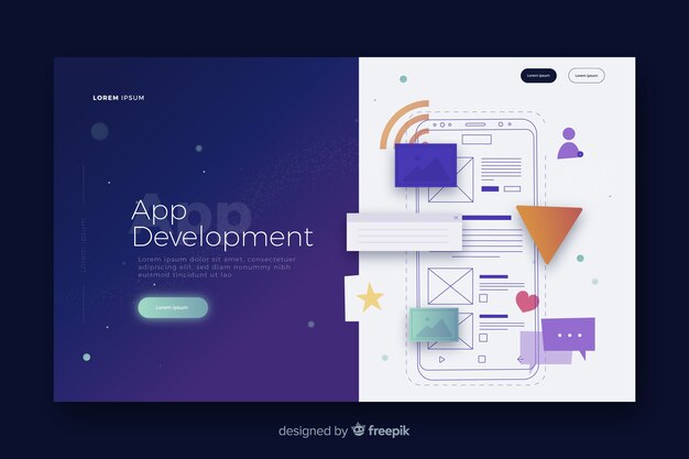 App development landing page