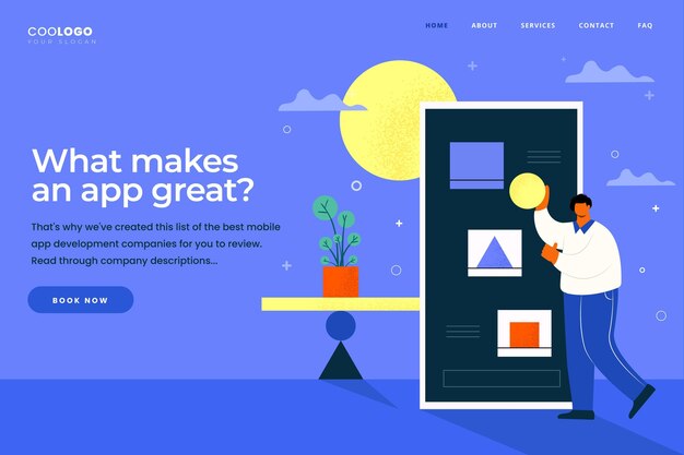 App development - landing page