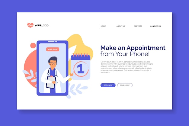 Appointment booking landing page