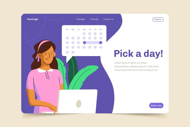 Appointment booking landing page