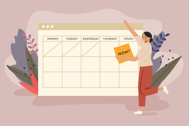 Appointment booking with calendar concept