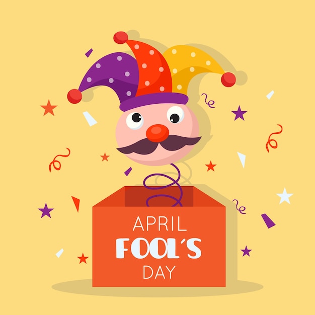 Free Vector april fools day celebration concept