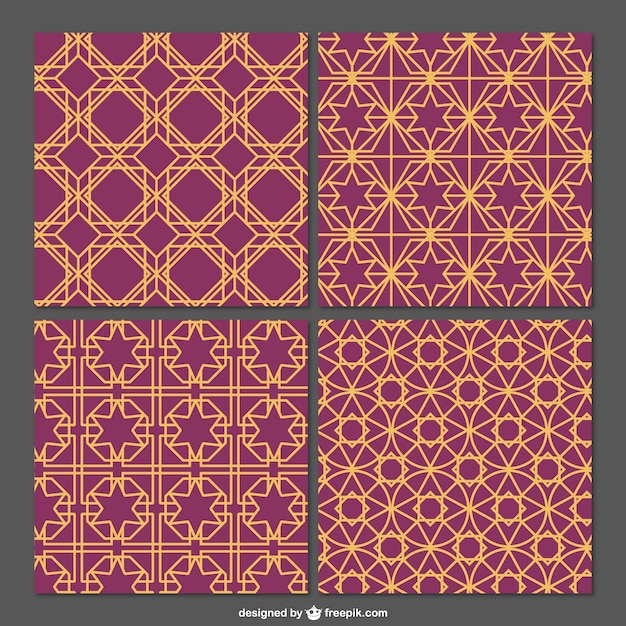 Free Vector arabian editable pattern