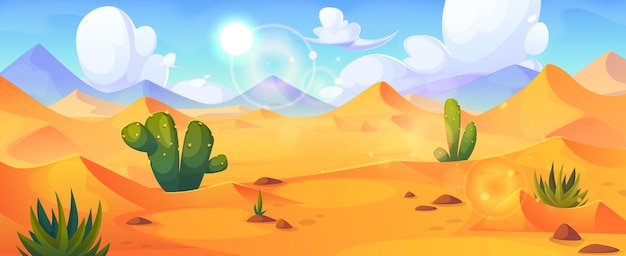 Free Vector arabian or egyptian desert landscape