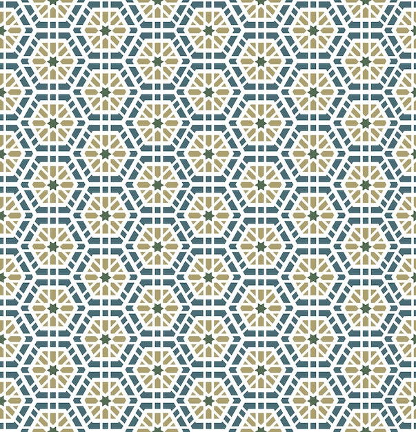 Arabic geometric seamless pattern