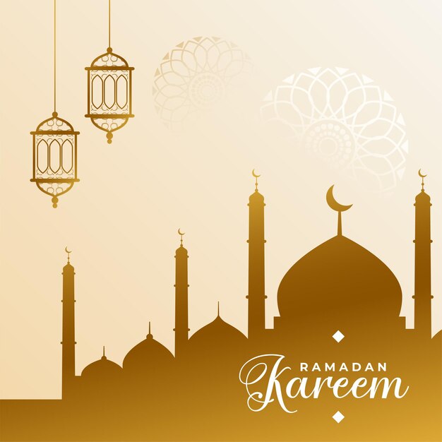 Arabic muslim ramadan kareem mosque festival background