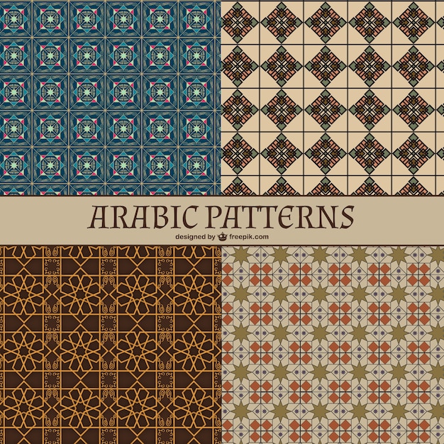 Free Vector arabic patterns