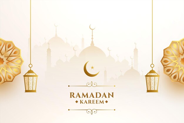 Arabic ramadan kareem decorative seasonal greeting background