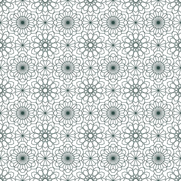 Free Vector arabic seamless pattern with modern style