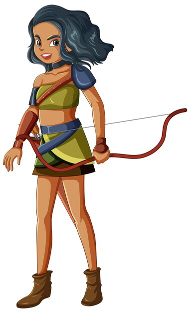 Archer woman cartoon character