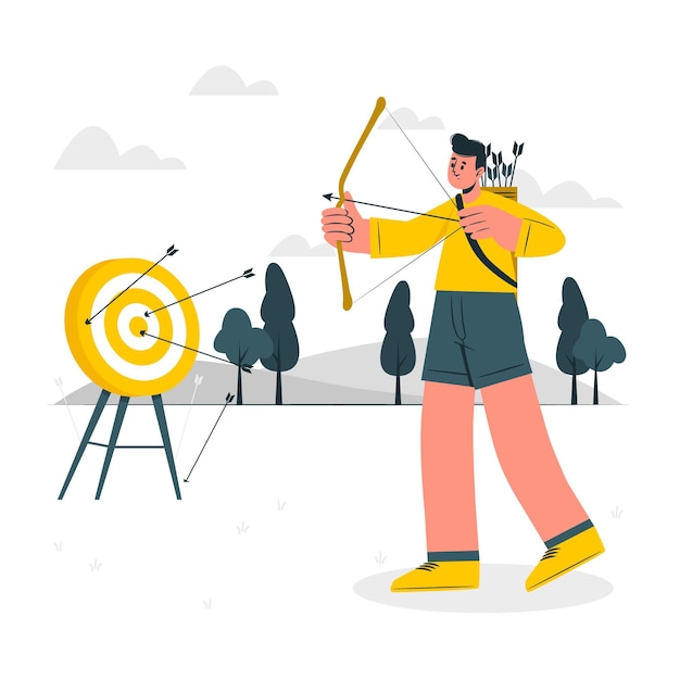 Archery concept illustration