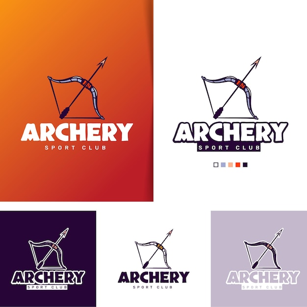 Free Vector archery logo design template