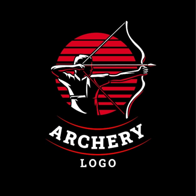 Free Vector archery  logo design template