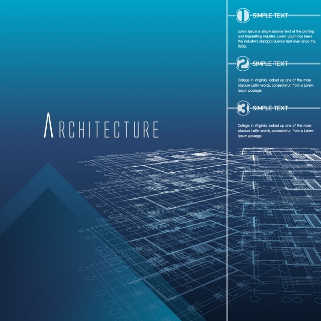 Free Vector architecture infographic template