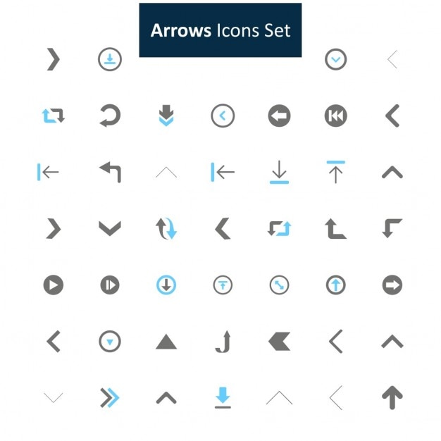 Free vector arrow icon set