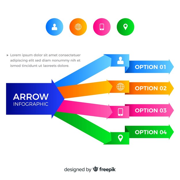 Arrow infographic