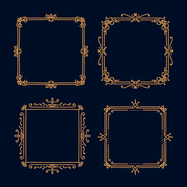 Art deco frame collection