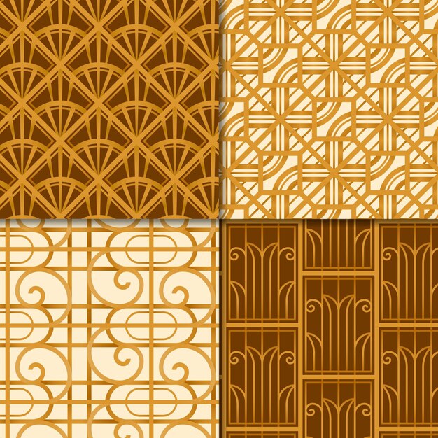 Art deco pattern collection