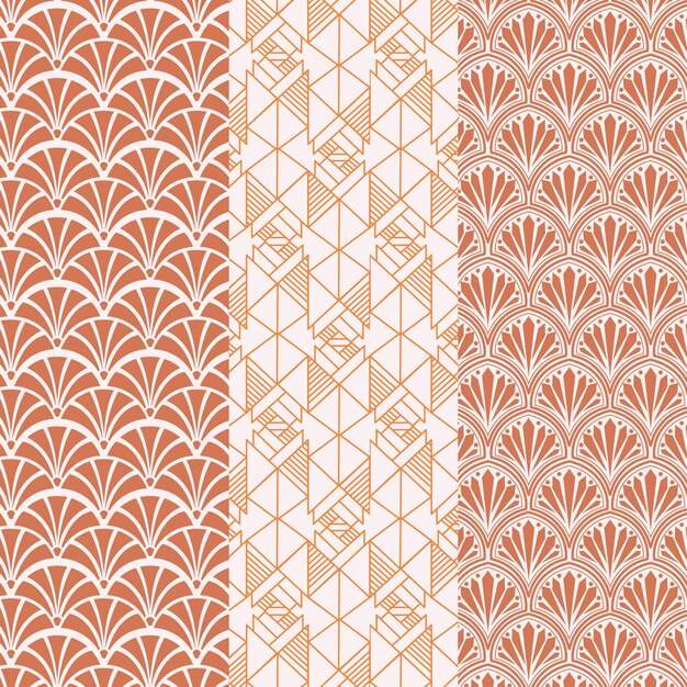 Art deco pattern collection