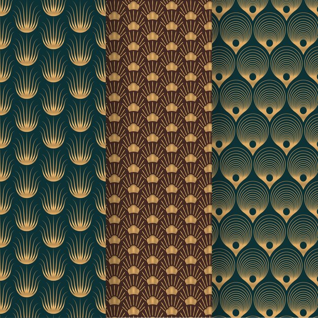 Art deco pattern collection