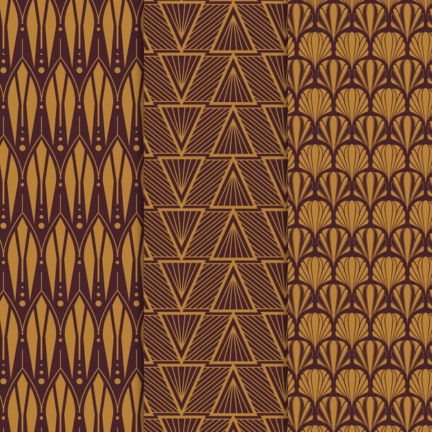 Art deco pattern collection