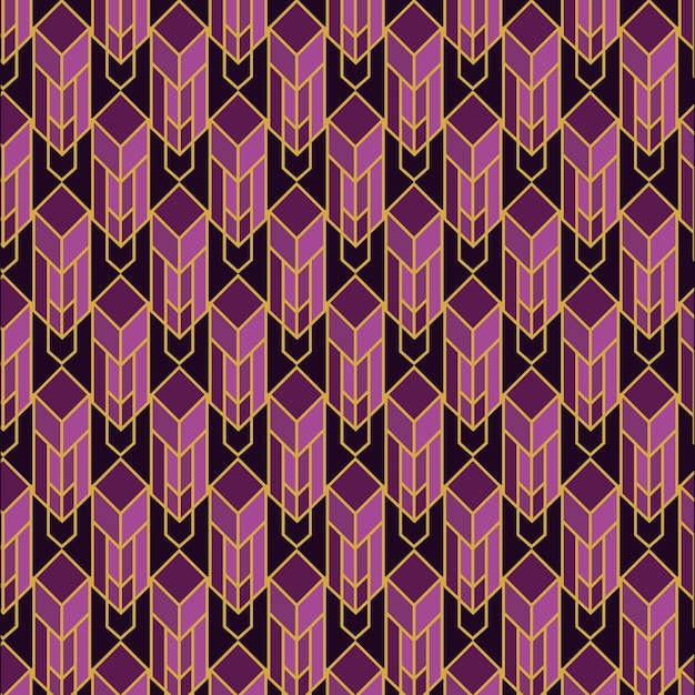 Free Vector art deco pattern design