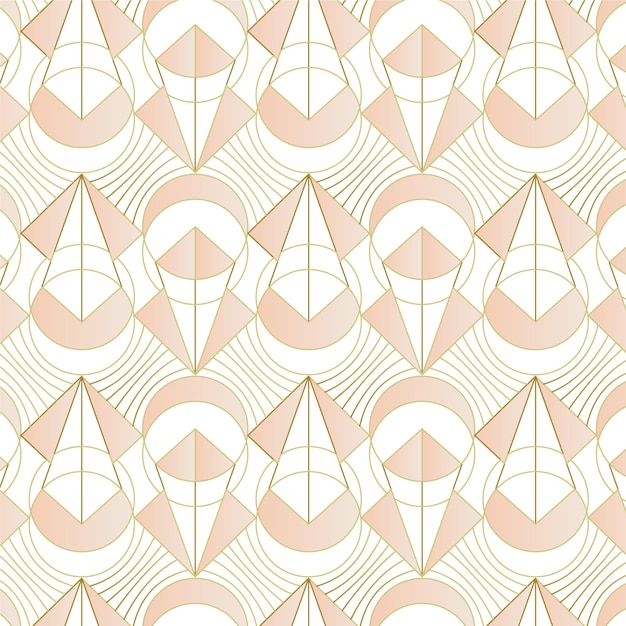 Free vector art deco seamless pattern