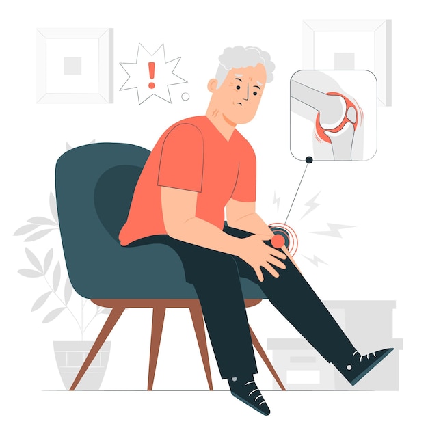 Free Vector arthritis concept illustration