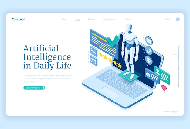 Artificial intelligence in daily life banner