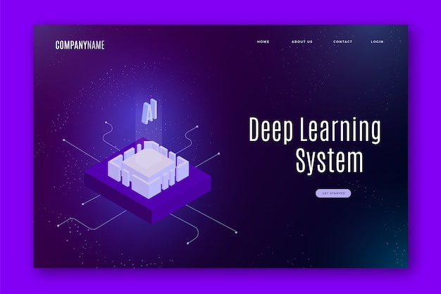 Artificial intelligence landing page