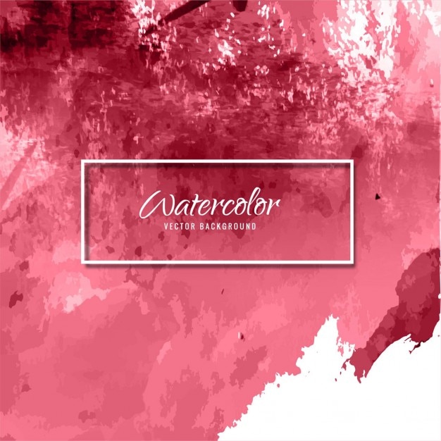 Free Vector artistic background with watercolor texture, red color