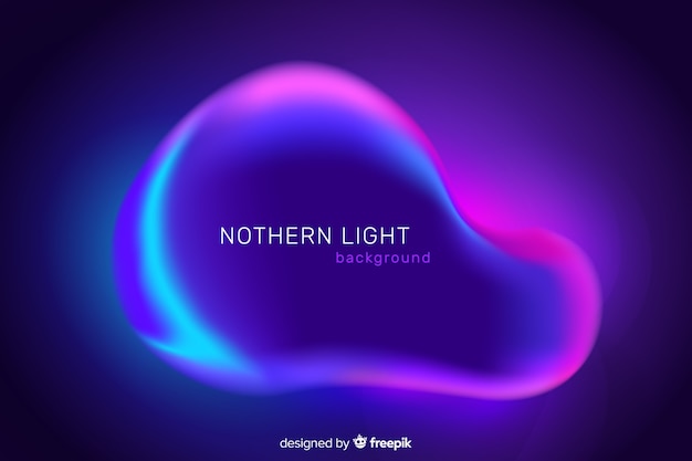 Free Vector artistic northern lights background