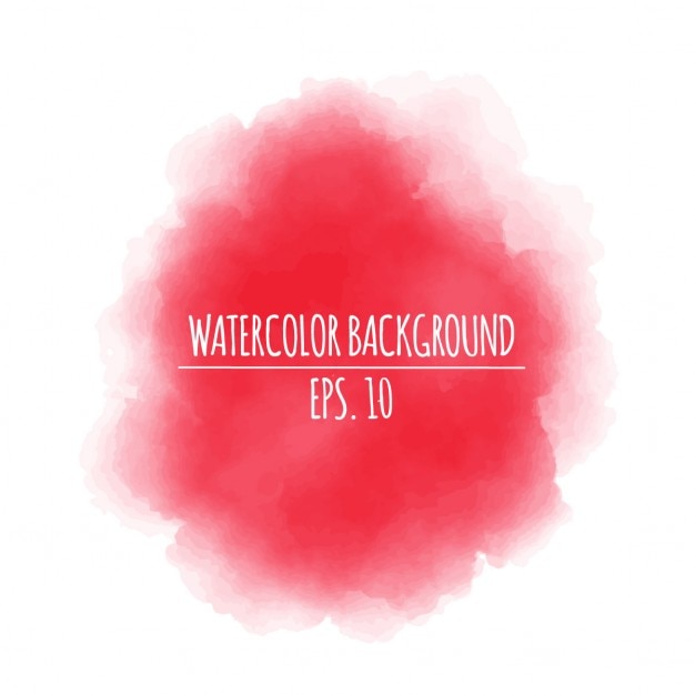 Free Vector artistic watercolor background, red