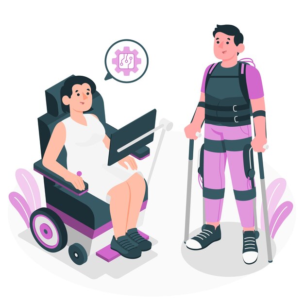 Assistive technology concept illustration