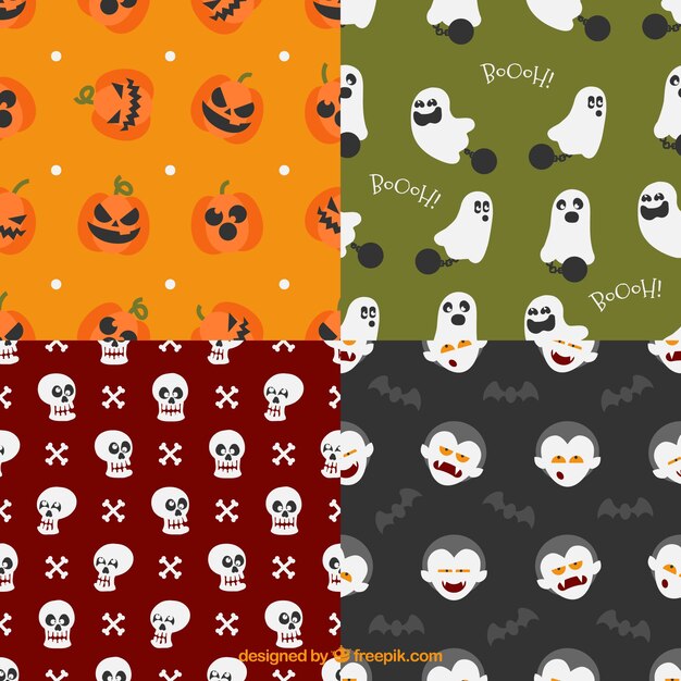 Assortment of halloween patterns 