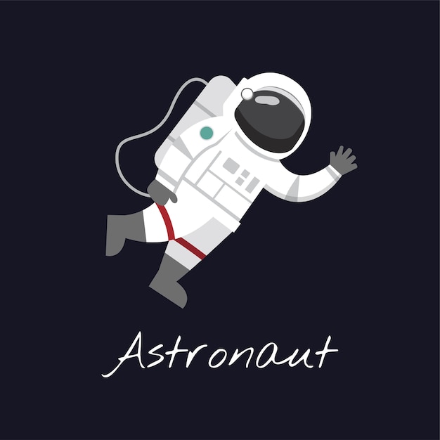 Astronaut in space vector