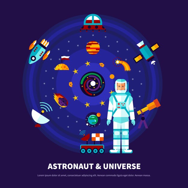 Astronaut And Universe Set