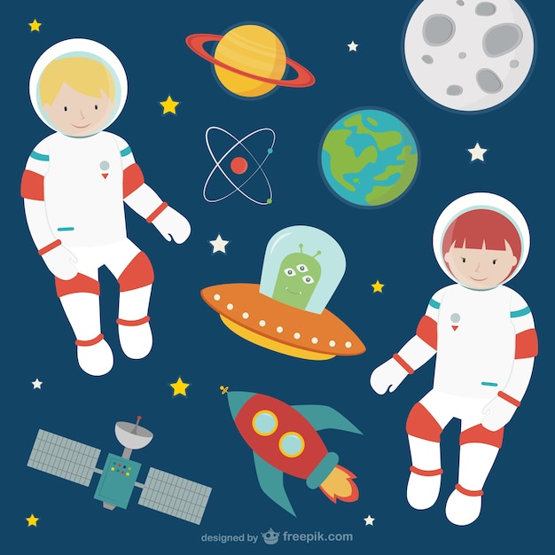 Astronauts in space