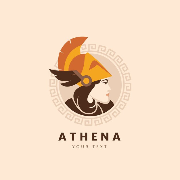 Athena logo design template