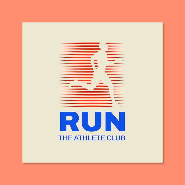 Athletic logo template design