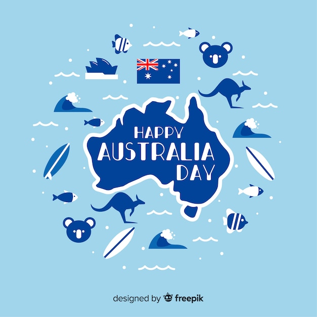 Free vector australia day background