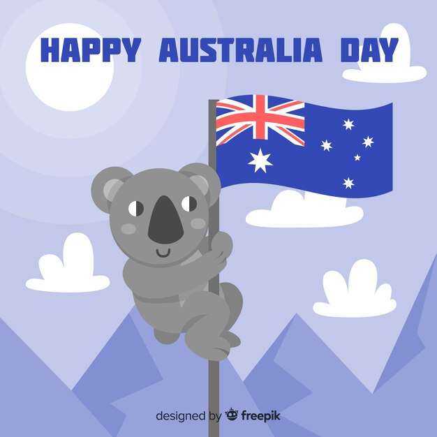 Free Vector australia day background